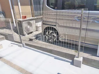 スチールメッシュ フェンス YKKAP イーネット3F型 スチール柱 境界・メッシュ