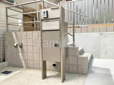 宅配ボックス門柱 （機能門柱 ） 三協アルミ フレムスLight S型 