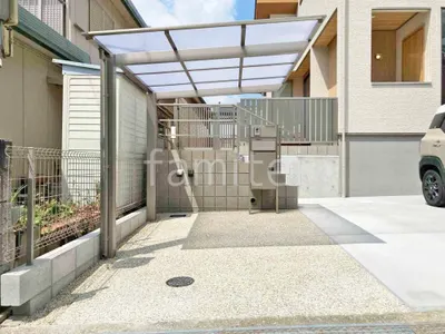 サイクルポート 自転車バイク屋根 LIXIL ネスカF ミニ フラット屋根