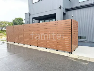 人工木・樹脂 フェンス（木調） F＆F マイティウッド デコll 高尺タイプ 目隠し 木調・ラティス 樹脂