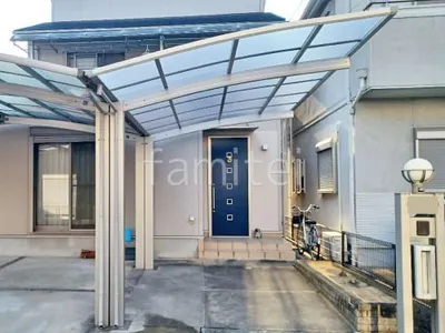 カーポート１台 （単棟） YKKAP アリュース アール屋根