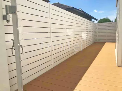 人工木・樹脂 フェンス（木調） F＆F マイティウッド デコll 高尺タイプ 目隠し 木調・ラティス 樹脂