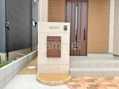 門柱 壁タイル貼り LIXIL ベスパ 宅配ボックス ユニソン ヴィコDB100