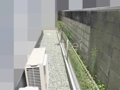 犬走り 防犯砂利敷き バラス砕石 防草シート加工