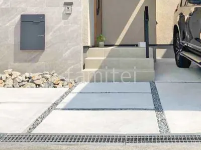 玄関アプローチ 土間コンクリート