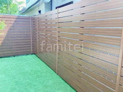 人工木・樹脂 フェンス（木調） F＆F マイティウッド デコll 高尺タイプ 目隠し 木調・ラティス 樹脂