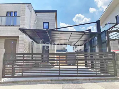 ２台ワイド 跳ね上げ門扉ゲート  LIXIL オーバードアS3型 