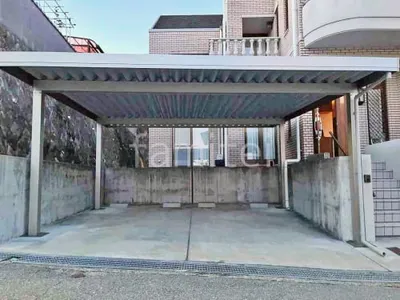 カーポート２台(ワイド) ツイン YKKAP ジーポートPro 積雪30cm対応 フラット屋根 折板屋根