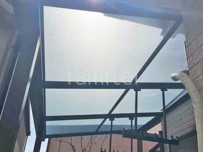 １階テラス屋根 （雨除け） YKKAP ソラリアF フラット屋根 スタンダード 壁付