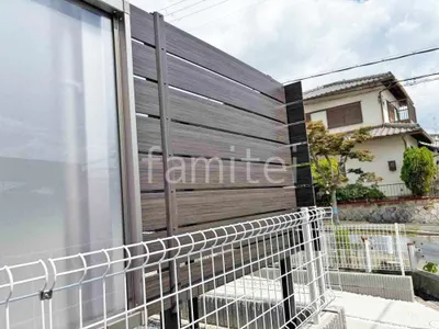 人工木・樹脂 フェンス（木調） F＆F マイティウッド デコll 高尺タイプ 目隠し 木調・ラティス 樹脂