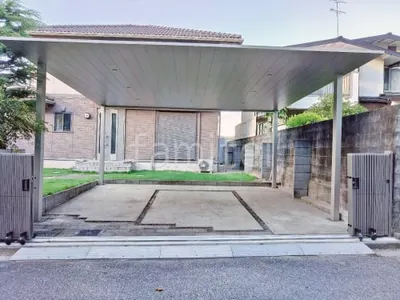 カーポート２台(ワイド) ツイン YKKAP プレーンルーフ フラット屋根 吊り下げ屋根