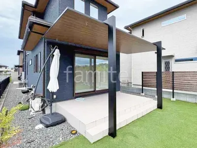 カーポート１台 （単棟） LIXIL 木製調 カーポートSC フラット屋根 吊り下げ屋根