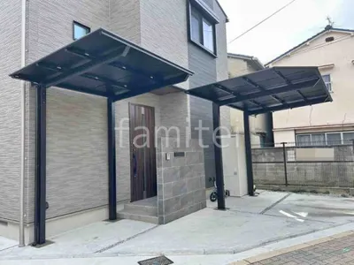 サイクルポート 自転車バイク屋根 LIXIL ネスカF ミニ フラット屋根