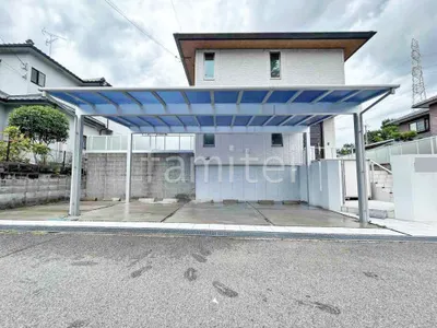 カーポート３台 （横ワイド トリプル） YKKAP エフルージュ FIRST フラット屋根