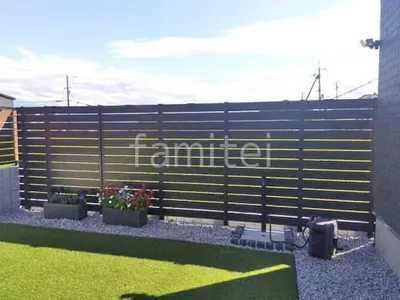 人工木・樹脂 フェンス（木調） F＆F マイティウッド デコll 高尺タイプ 目隠し 木調・ラティス 樹脂