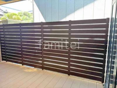 人工木・樹脂 フェンス（木調） F＆F マイティウッド デコll 高尺タイプ 目隠し 木調・ラティス 樹脂