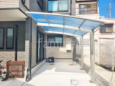 カーポート１台 （単棟） YKKAP アリュース アール屋根