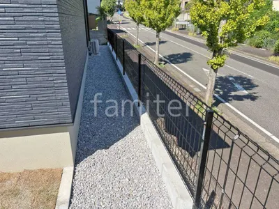 スチールメッシュ フェンス YKKAP イーネット3F型 スチール柱 境界・メッシュ