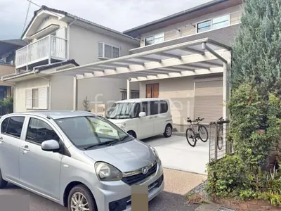 カーポート２台(ワイド) ツイン YKKAP エフルージュ FIRST フラット屋根