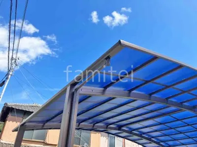 本体色 ブラウン 屋根色 アースブルー(マット調)