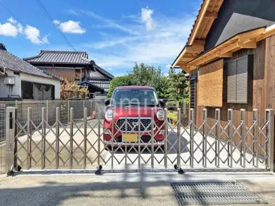 片開き 伸縮門扉 四国化成 ニューハピネスHG 