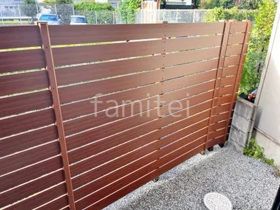 人工木・樹脂 フェンス（木調） F＆F マイティウッド デコll 高尺タイプ 目隠し 木調・ラティス 樹脂