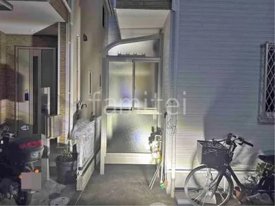 引き戸 樹脂デッキ サンルーム（テラス囲い） YKKAP 目隠しソラリアR 目隠し アール屋根