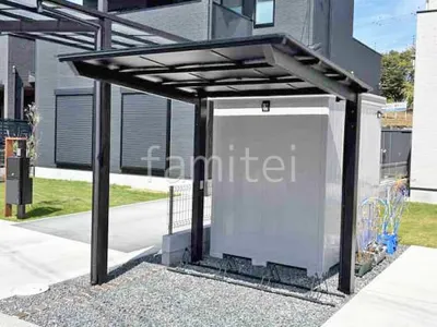 サイクルポート 自転車バイク屋根 LIXIL ネスカF ミニ フラット屋根