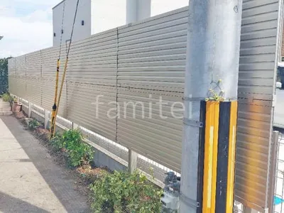 アルミ形材 フェンス YKKAP シンプレオYL1型 横ルーバー 2段支柱 目隠し