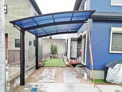 カーポート１台 （単棟） YKKAP アリュース アール屋根