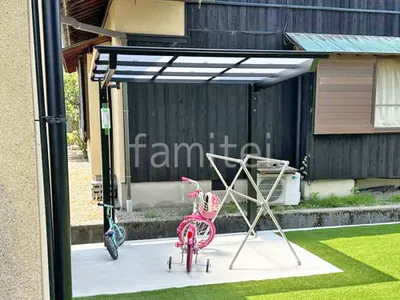 サイクルポート 自転車バイク屋根 LIXIL ネスカF ミニ フラット屋根