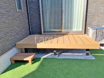 人工木デッキ  LIXIL 人工木 樹ら楽ステージ 