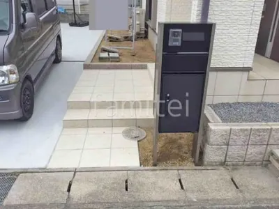 宅配ボックス門柱 （機能門柱 ） 三協アルミ フレムスLight P型 