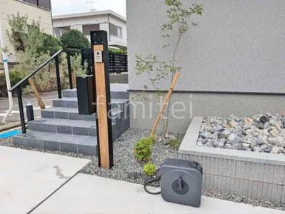 機能門柱 照明なし  三協アルミ 木製調ファノーバ2 パターンA 