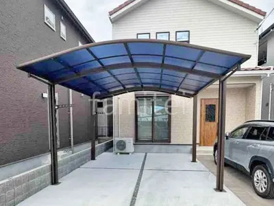 カーポート２台(ワイド) ツイン YKKAP アリュース アール屋根