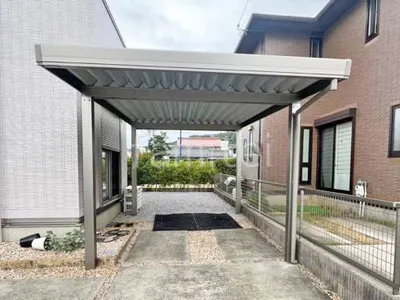 カーポート１台 （単棟） LIXIL カーポートSW 積雪50cm対応 フラット屋根 折板屋根