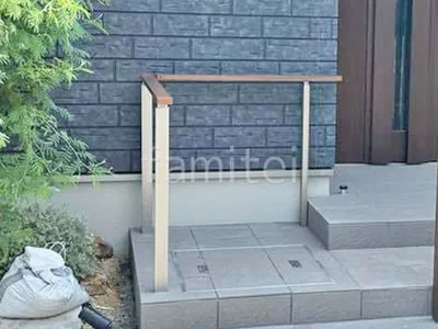 独立 手摺り(手すり)  LIXIL 木製調アーキレール 