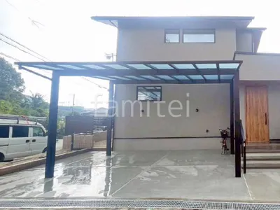 カーポート２台(ワイド) ツイン YKKAP エフルージュ FIRST フラット屋根