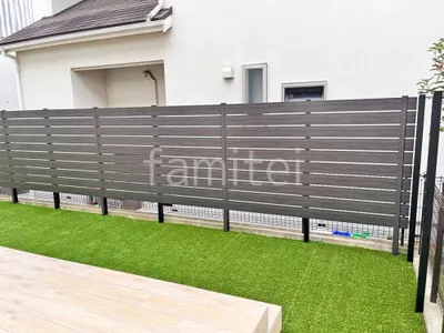 人工木・樹脂 フェンス（木調） F＆F マイティウッド デコll 高尺タイプ 目隠し 木調・ラティス 樹脂