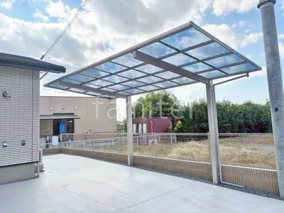 カーポート１台 （単棟） YKKAP エフルージュ FIRST フラット屋根