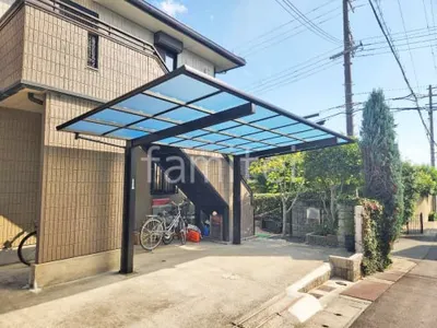 カーポート１台 （単棟） YKKAP エフルージュ FIRST Z 風38 フラット屋根