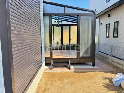 引き戸 樹脂デッキ サンルーム（テラス囲い） YKKAP 目隠しソラリアF 目隠し フラット屋根