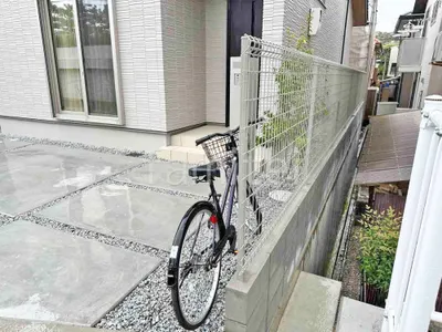 スチールメッシュ フェンス YKKAP イーネット3F型 スチール柱 境界・メッシュ