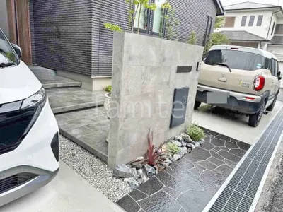 新築シンプル オープン外構