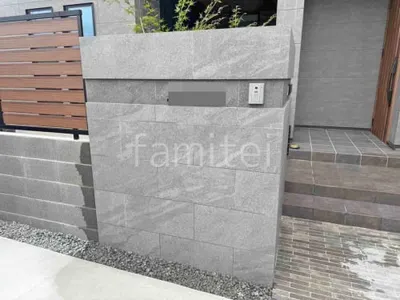 門柱 壁タイル貼り LIXIL ストラタス 郵便受けポスト YKKAP エクステリアポストG3型