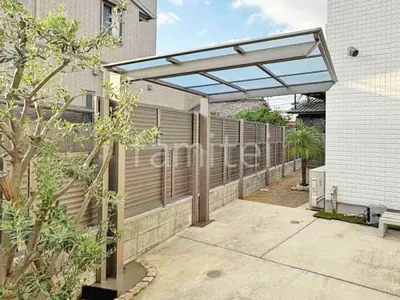 サイクルポート 自転車バイク屋根 LIXIL ネスカF ミニ フラット屋根