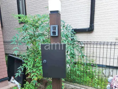 機能門柱 照明あり  YKKAP 木製調スタンダードポストユニット 3型 2JTセット 