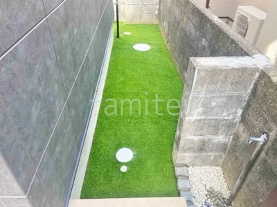 人工芝 防草シート加工 ヨシミツ毛織 リアル人工芝 35mm 