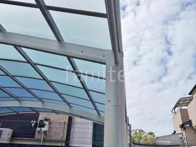 カーポート２台(ワイド) ツイン YKKAP アリュース アール屋根