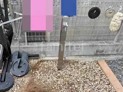 立水栓  ユニソン スプレスタンド60 蛇口2個付 